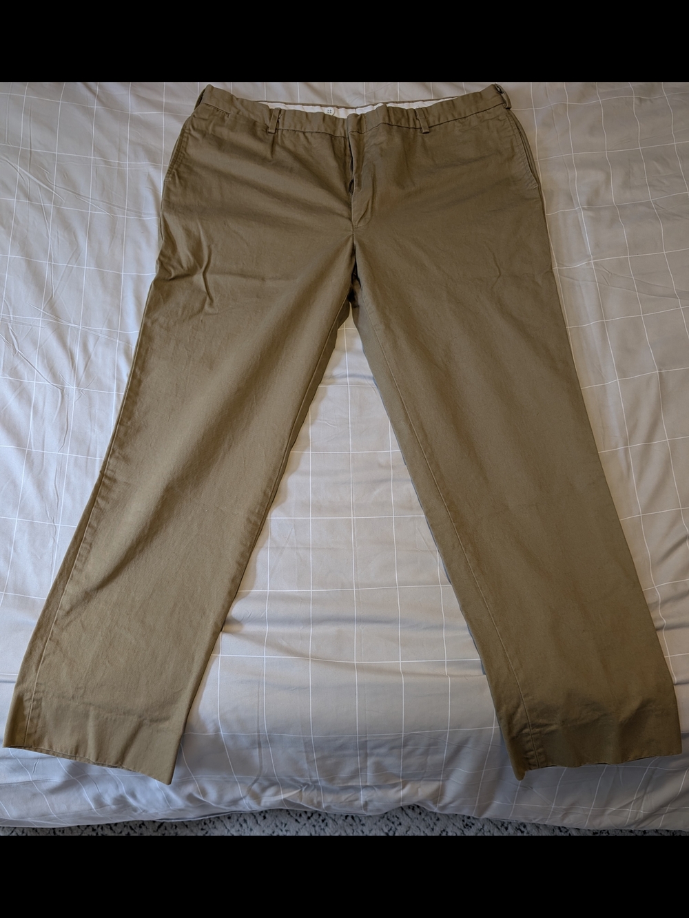O'Connell's Plain Front British Khaki Chinos 42x32
